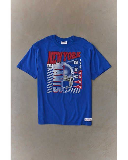 Mitchell & Ness Blue Nfl Core Team Logo Tee for men