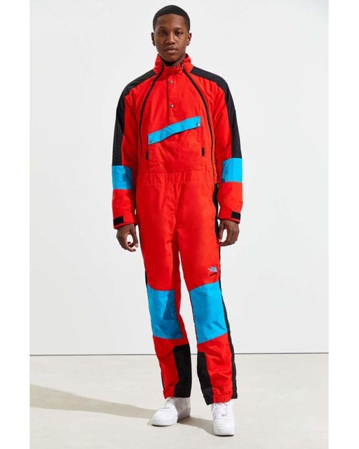 The North Face Red 90 Extreme Wind Jumpsuit for men