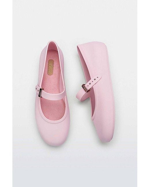 Melissa Pink Soft Jelly Ballerina Flat