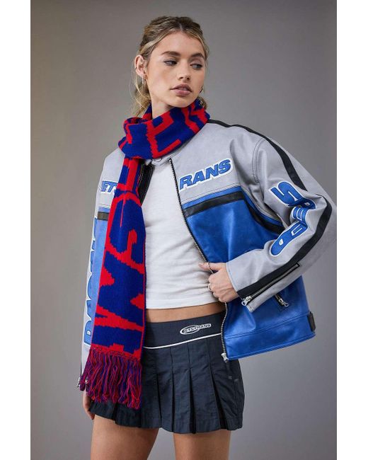 iets frans Blue Football Scarf At Urban Outfitters
