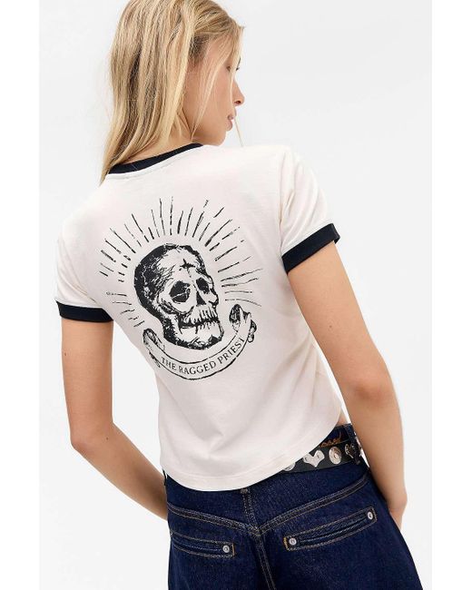 The Ragged Priest Blue Skull T-shirt