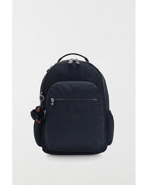 Kipling Blue Seoul Large Nylon Backpack