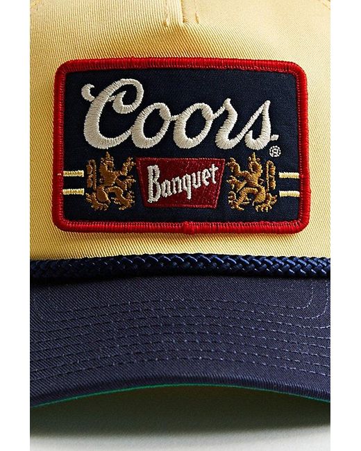 American Needle Red Coors Banquet Old Style Trucker Hat for men