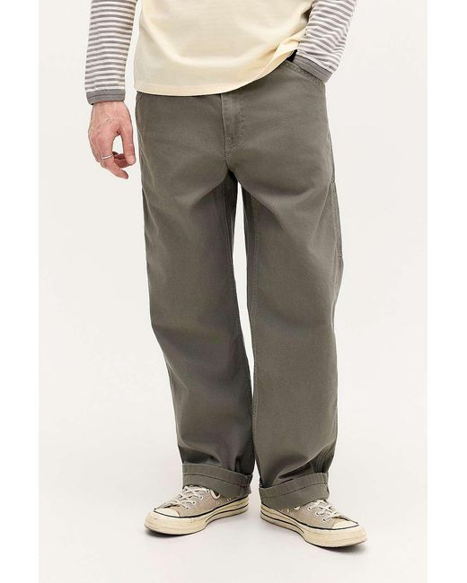 Levi's Gray Dried Oregano 568 Loose Straight Cargo Trousers for men