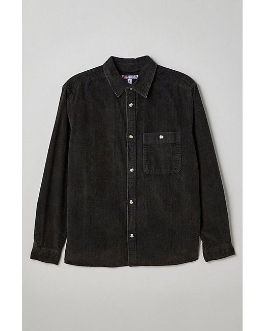 Urban Outfitters Black Uo Big Corduroy Work Shirt Top for men