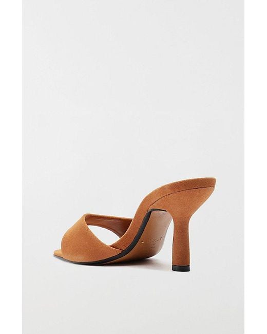 SCHUTZ SHOES Brown Posseni Leather Heeled Mule