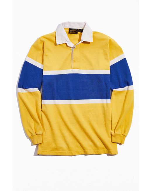 Urban Outfitters Yellow Vintage Eddie Bauer Rugby Shirt for men