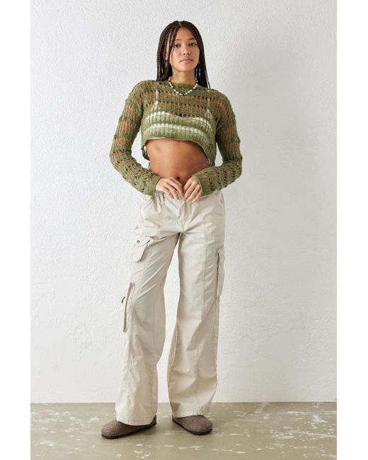 BDG Y2k Cream Multipocket Cargo Pant in Natural Lyst