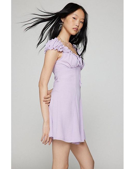 Urban Outfitters Purple Uo Blair Mini Dress