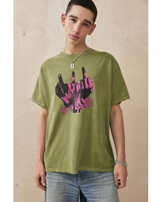 Urban Outfitters Green Uo Youth T-shirt for men