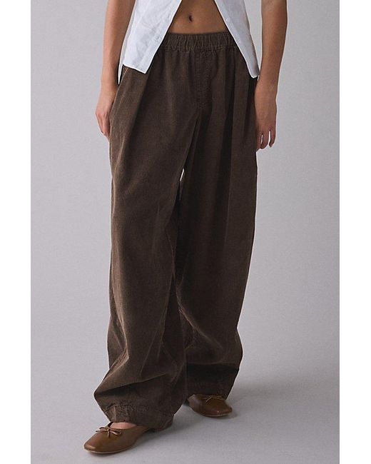 BDG Green Bobbi Baggy Cord Pull-On Pant