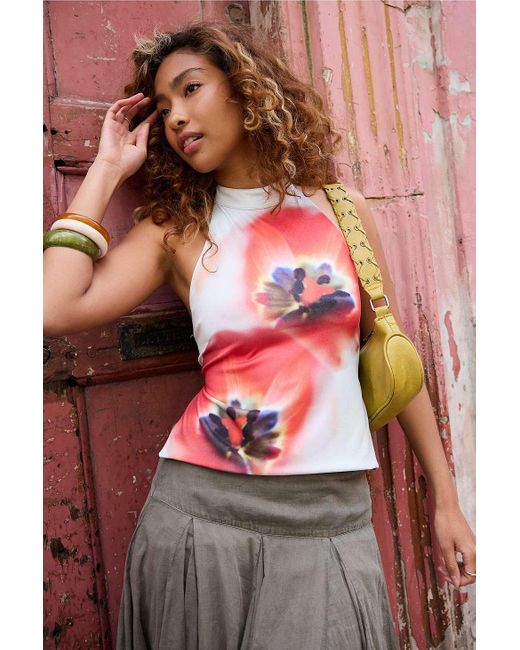 Susmie's Red Ana Maria Reversible Top At Urban Outfitters