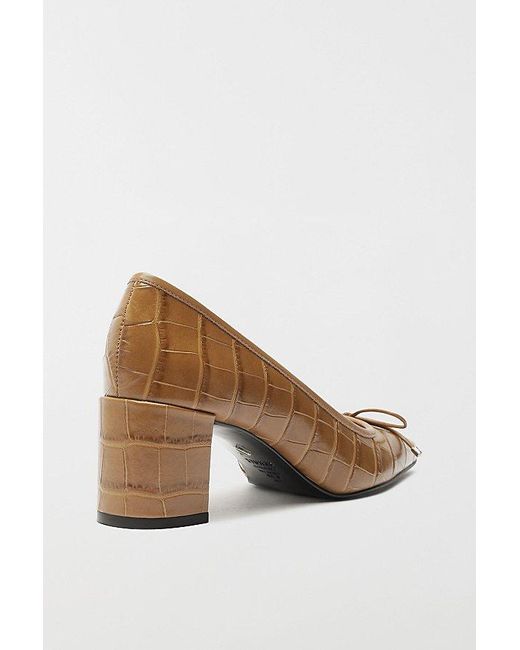 SCHUTZ SHOES Brown Arissa Ballet Block Heel