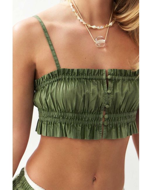 Out From Under Green Jasmine Cami Xs At Urban Outfitters
