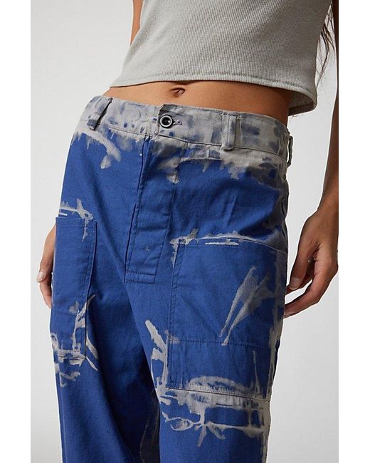 Urban Renewal Blue Remade Bleached Utility Pant
