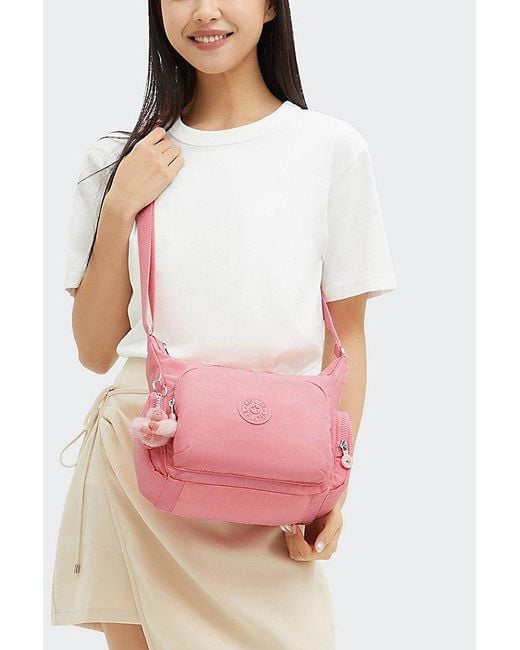 Kipling Pink Gabb Small Nylon Crossbody Bag