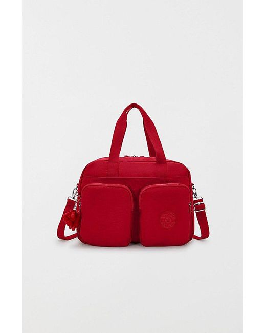 Kipling Red Defea Extra Large Weekender Duffle Bag