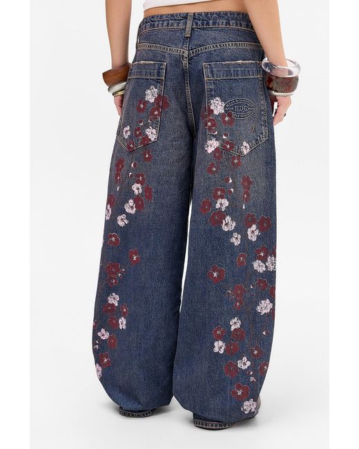 BDG Blue Jaya Cherry Blossom Jeans