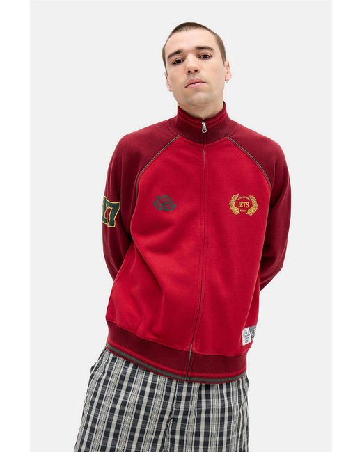iets frans Red Panel Track Top for men