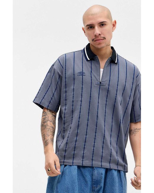 Umbro Blue Uo Exclusive Grey Pinstripe T-shirt for men