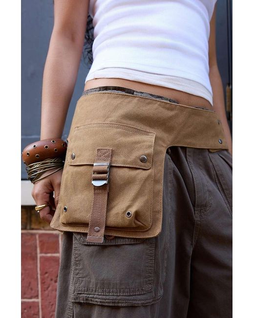 BDG Multicolor Utility Canvas Belt Bag