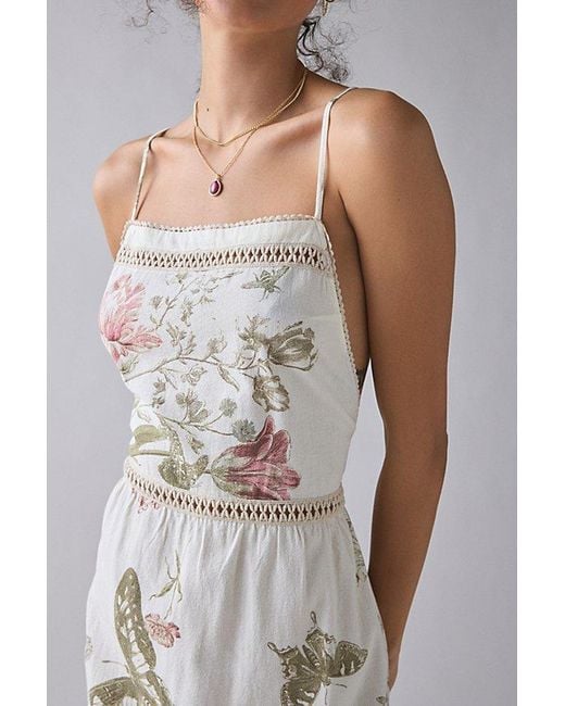 chinese dress ladies Citra Sage Blue Floral Maxi Printed Dress Spring Summer Dress  unmatchedbyu