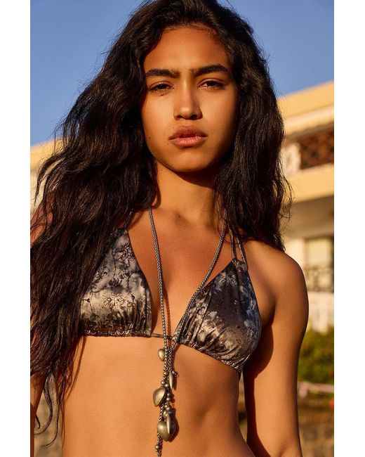 Out From Under Black Barbwire Bikini Top