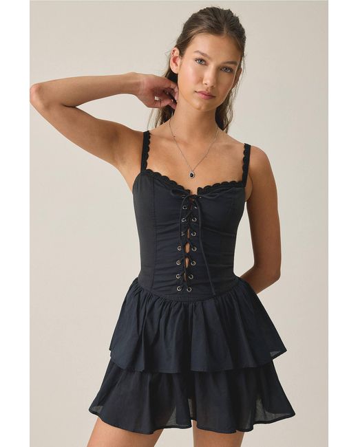 Kimchi Blue Black Sweet Talker Mini Dress