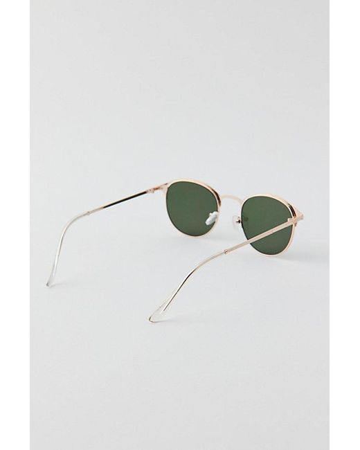 Urban Outfitters Black Uo Essential Metal Half-Frame Sunglasses