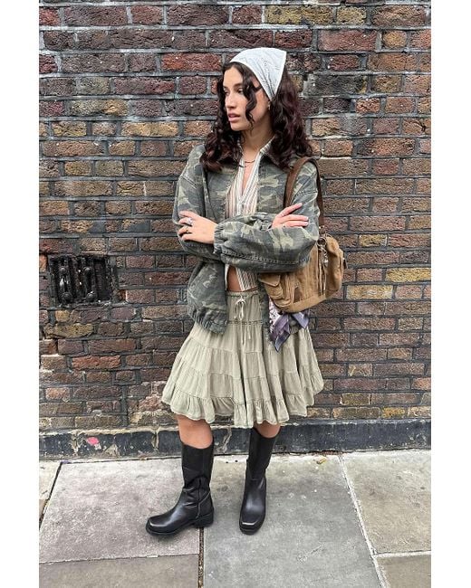 BDG Green Camo Harrington Jacket