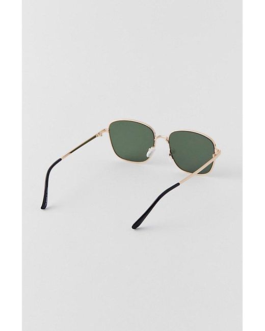 Urban Outfitters Black Uo Essential Metal Square Sunglasses