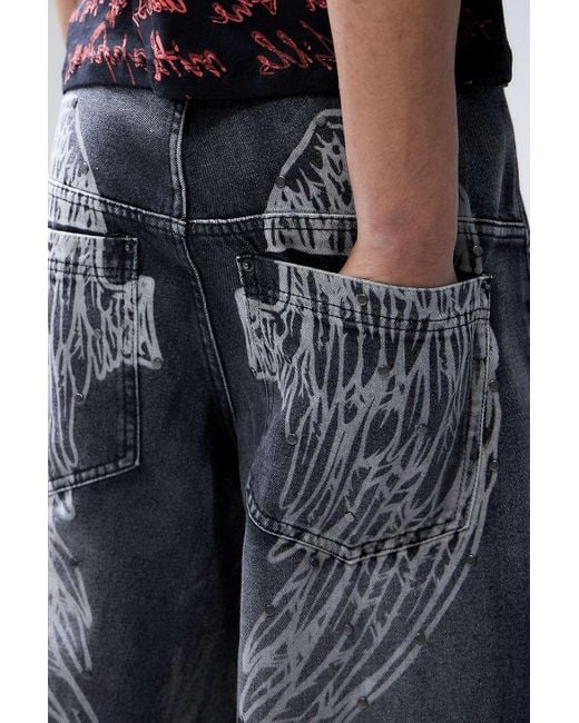 Jaded London Black Ethereal Colossus Jeans for Men | Lyst UK