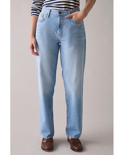 BDG Blue Stovepipe Mid-Rise Jean