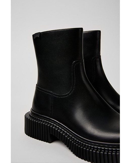 Camper Black Pix Berlin Leather Ankle Boot