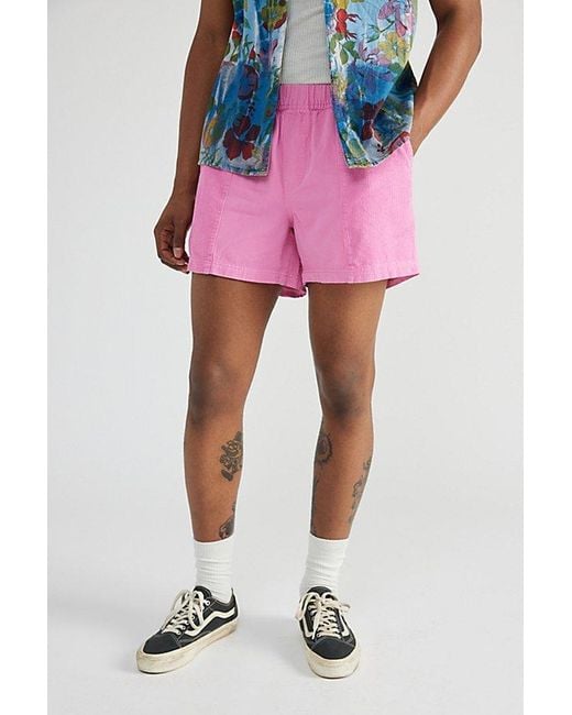 Urban Outfitters Pink Uo Orlando Seamed Volley Short for men