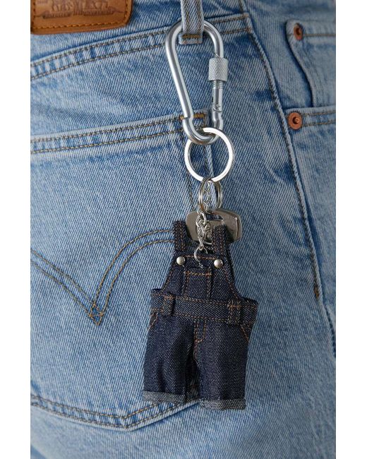 Urban Outfitters Schlüsselanhänger mit mini-latzhose aus jeansstoff in Blue für Herren