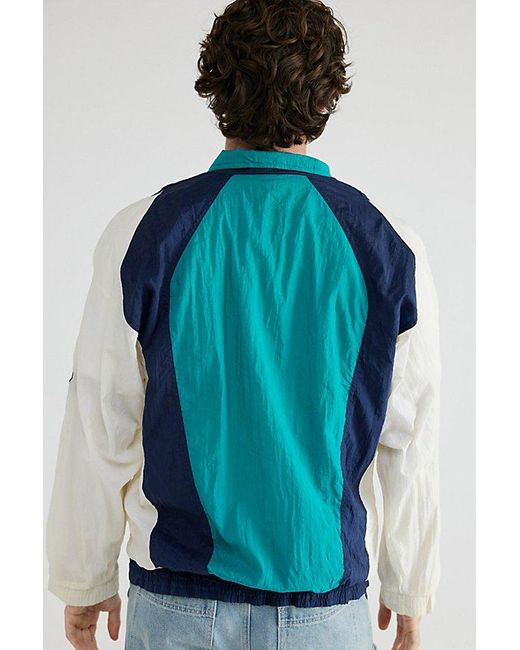 Urban Renewal Blue Vintage Branded Windbreaker Jacket for men