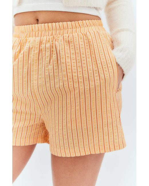 Daisy Street Orange Stripe Boxer Shorts