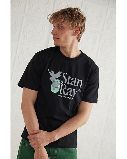 Stan Ray Black Peace Of Mind Tee for men