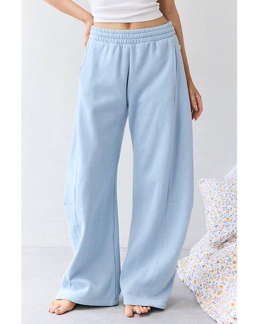 Out From Under Blue Lazy Day Baggy Barrel Sweatpant