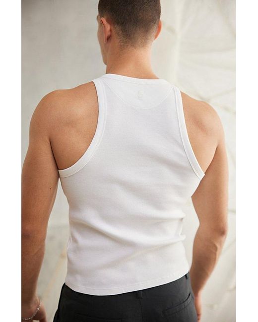 Standard Cloth Gray Foundation Ribbed Tank Top for men