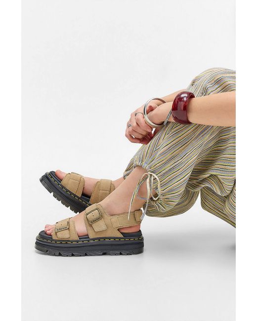 Dr. Martens Natural Tan Zebzag Sandals