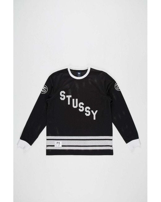 Urban Renewal Black One-of-a-kind Stussy Hockey Style Jersey