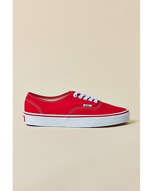 Vans Red Authentic Sneakers