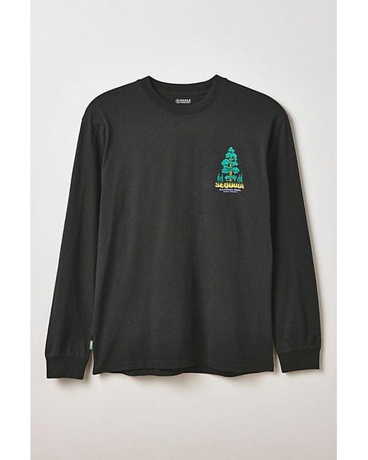 Parks Project Black Sequoia Graphic Long Sleeve Tee for men