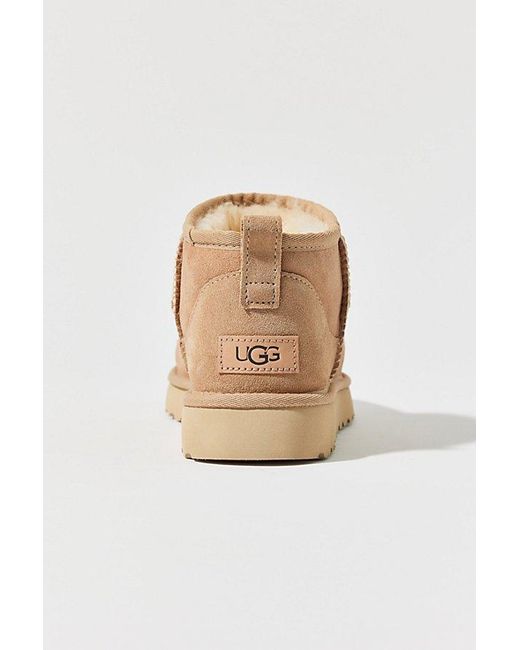 Ugg Blue Classic Ultra Mini Ankle Boots