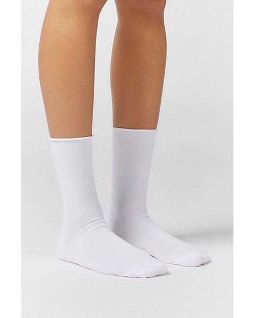 Urban Outfitters Blue Soft Roll Crew Sock 2-Pack