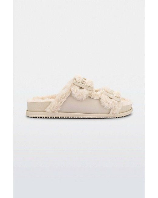 Melissa White Cozy Warm Slide