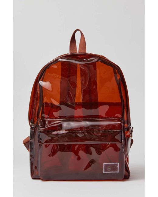 Urban Outfitters Red Uo Clear Backpack In Brown,at