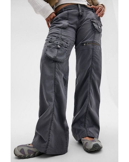 BDG Blue Jesi Slim Utility Trousers